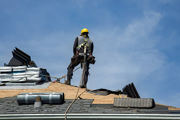 Professional Flat Roof Repair technician working in Burnt Ranch, CA